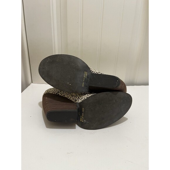 Very Volatile Feverdream Chocolate Chip Pony Hair Ankle Booties Size 10 - Picture 13 of 14